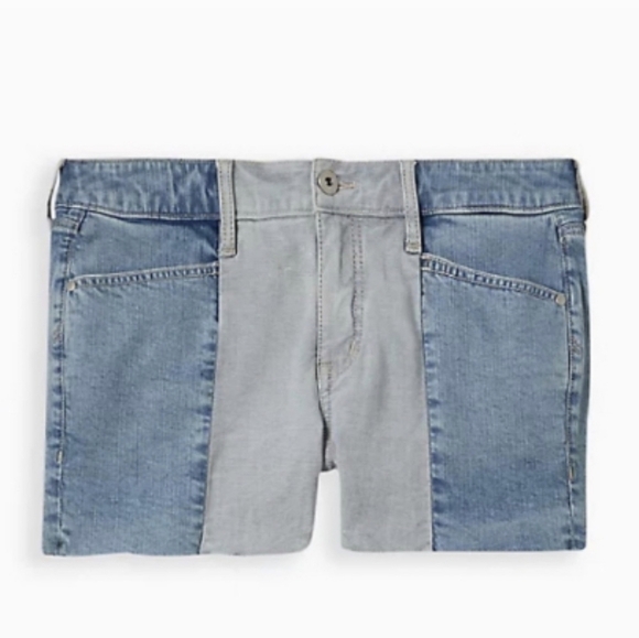 16 - Torrid • Contrast Panel Mid Rise Shortie Short - Vintage Stretch - Picture 5 of 5